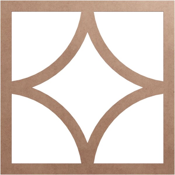 Ekena Millwork Statesman Wood Fretwork Pierced Ceiling Medallion, Wood (Paint Grade), 26"OD x 16 5/8"ID x 3/8"T CMWP26X26X0375STMF - main